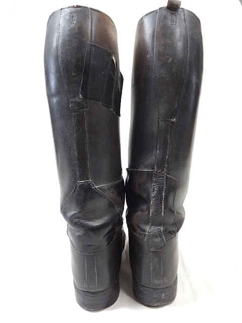 ヤフオク! - ビンテージ 40S 50S 60S ブラック レザー ロン...
