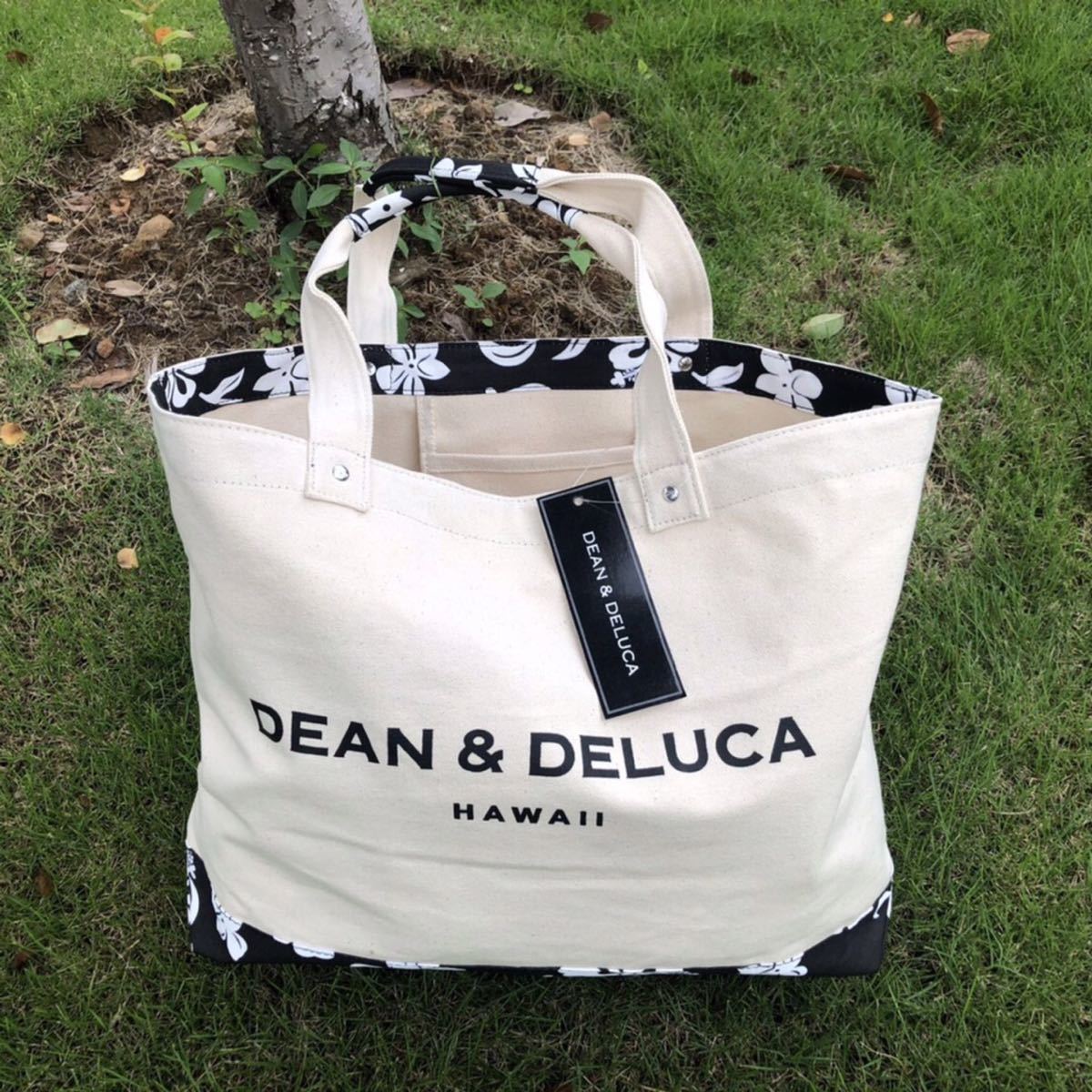 DEAN&DELUCA ディーンデルカ ハワイ限定 ハイビスカス柄 トートバッグ DEAN&DELUCA 定番 ハワイ限定