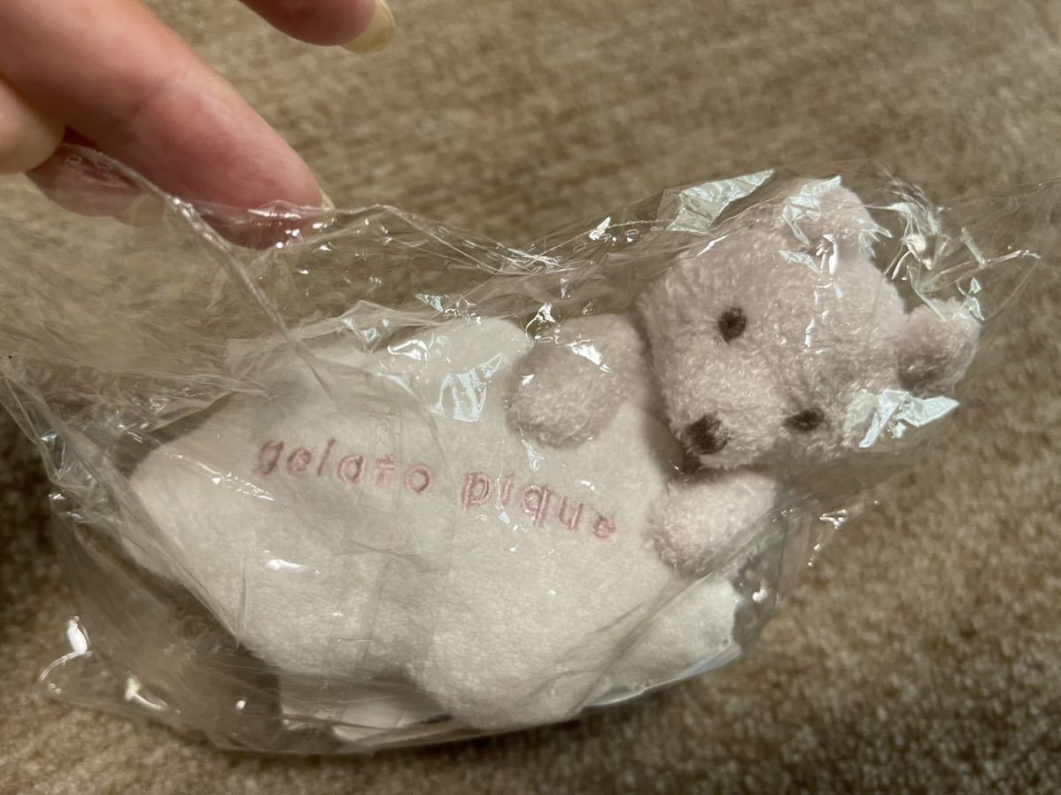  new goods unused tag attaching Gelato Pique kmo× bear rattle girl toy 