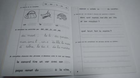 洋書 フランス語 文字を学ぶワークブック ダニエルとヴァレリーNo.２ ◇中古　french_画像2