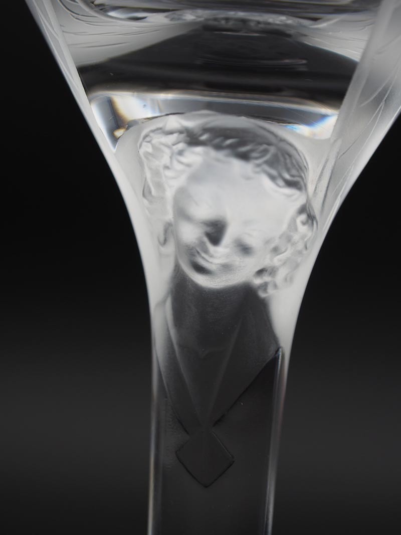 ラリック LALIQUE アンジュ シャンパンフルート H 20 5cm 2脚 ラリック LALIQUE アンジュ シャンパンフルート H 20 5cm 2脚