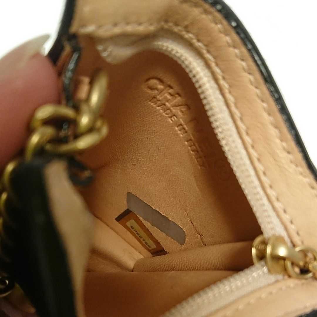 シャネル CHANEL キーケース コインケース ブラック ハラコ coco