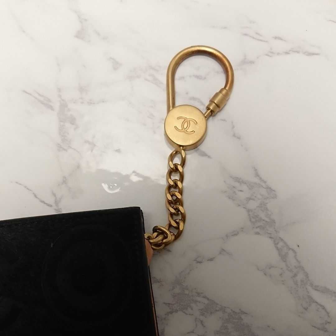 シャネル CHANEL キーケース コインケース ブラック ハラコ coco