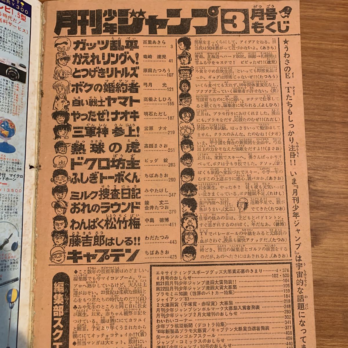 月刊少年ジャンプ/昭和58年3月号