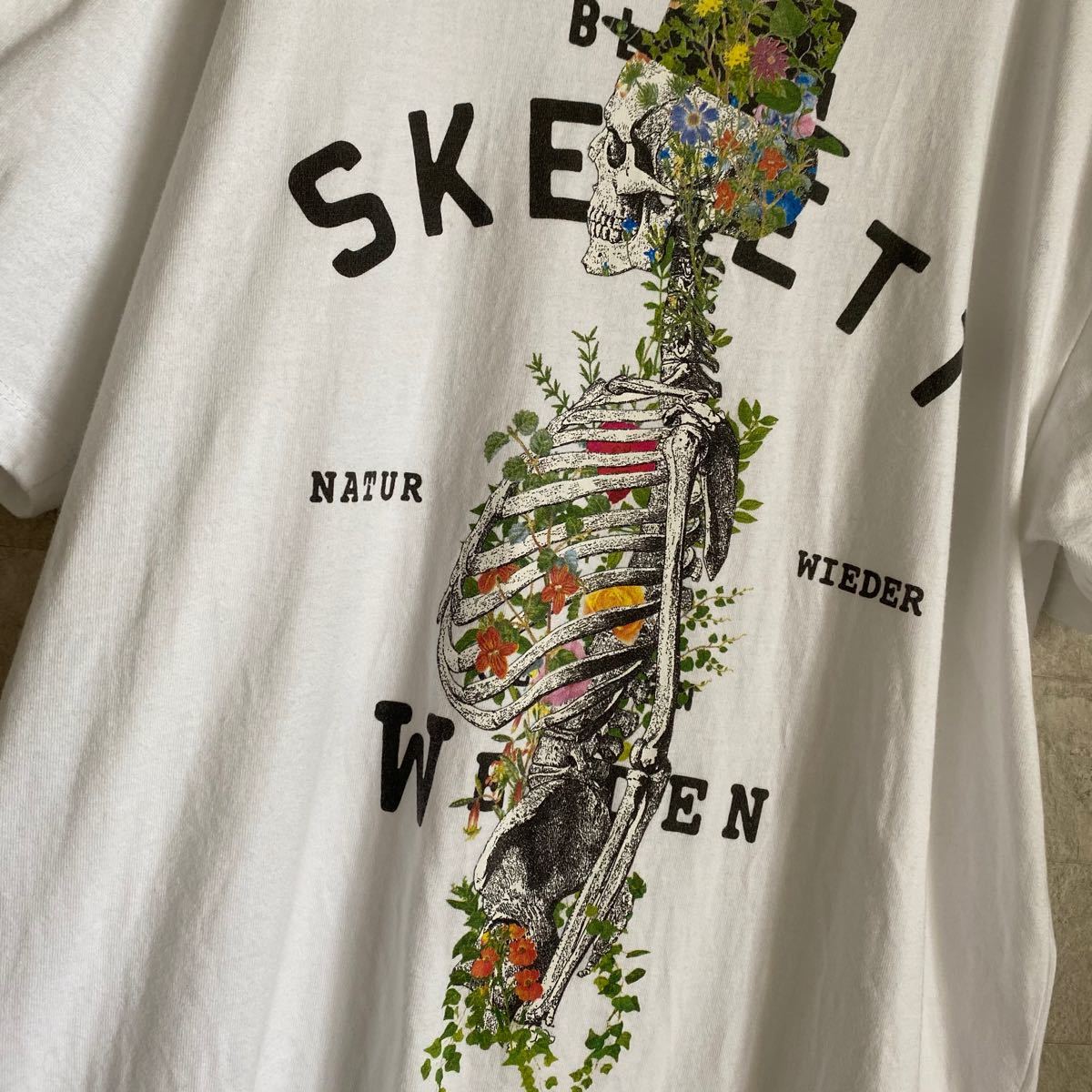 Paypayフリマ デザインティーシャツストアグラニフ 半袖 Tシャツ ドクロ 花柄 フラワー Paypayフリマ デザインティーシャツストアグラニフ 半袖 Tシャツ ドクロ 花柄 フラワー