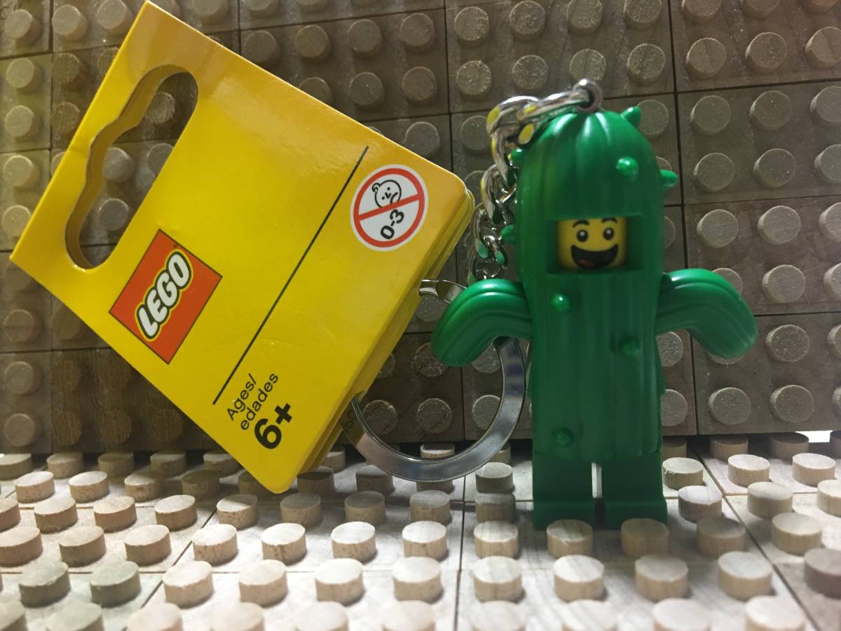 凸凸凸 レゴ LEGO ☆ ミニフィグ キーホルダー ☆ さぼてんスーツ / カクタスボーイ Cactus Boy Key Chain ☆ 新品 凸凸凸の画像2