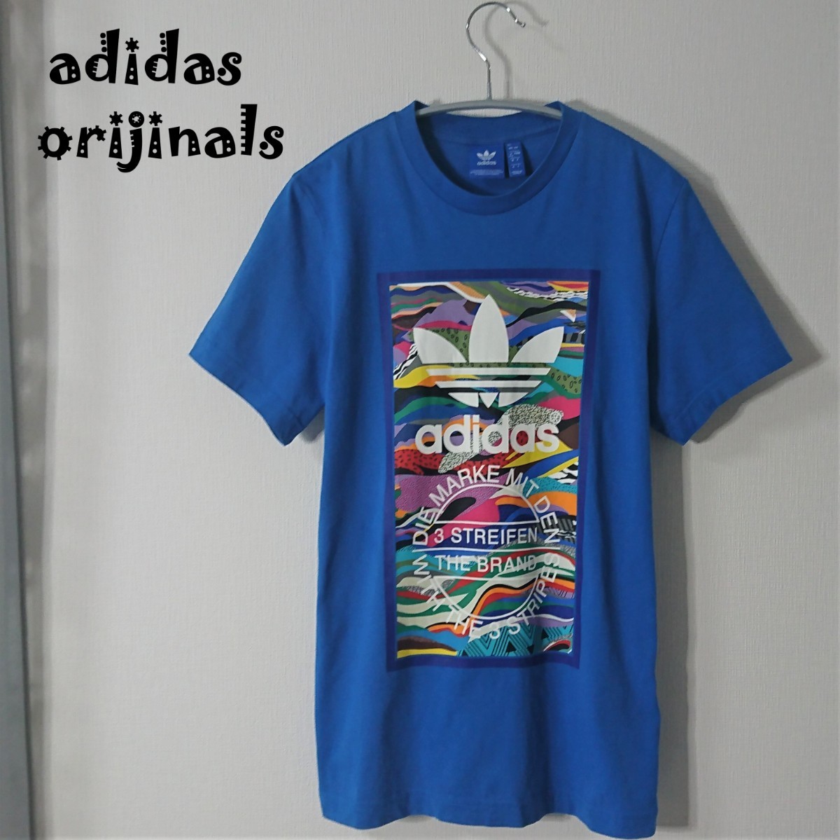 美品】adidas アディダス オリジナルス Tシャツ トレフォレイル