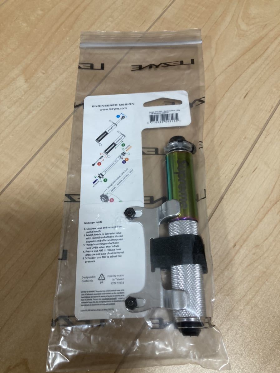 即決送料無料!! 21SS Supreme Lezyne Pocket Drive Pro Bike Pump Iridescent シュプリーム レザイン 自転車 携帯ポンプ 空気入れ 虹色