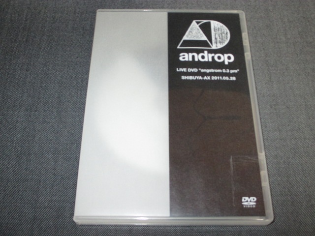 DVD アンドロップ androp LIVE DVD angstrom 0.3 pm SHIBUYA-AX 2011.05.28_画像1