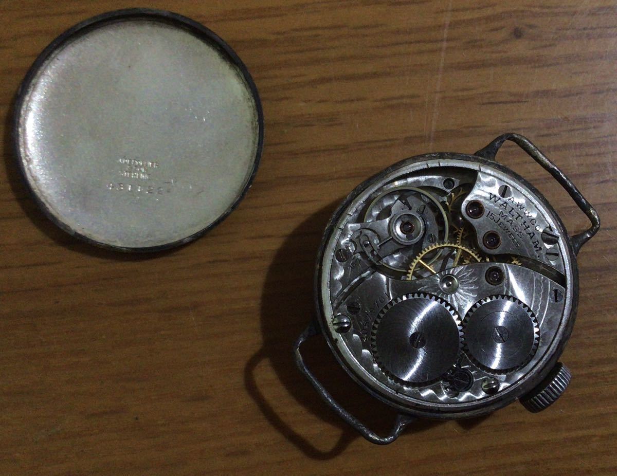 Waltham Waltham 40 period antique wristwatch * hand winding enamel face smoseko