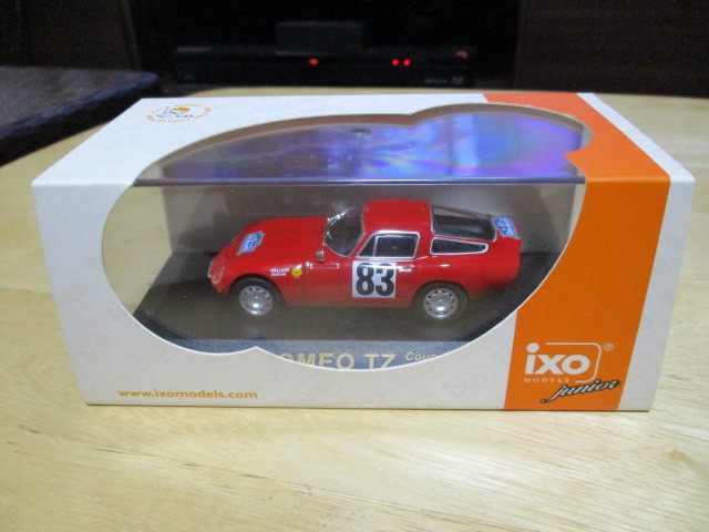 イクソ iXO　 1/43 「 アルファロメオ TZ 」 1964y Coupe des Alpesラリー出場車　 赤 ・送料 400円（レターパック発送）_画像1