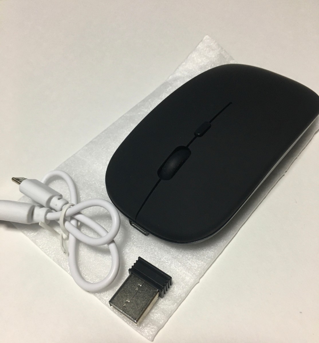 ワイヤレスマウス Bluetooth USB充電式 薄型 静音 無線マウス