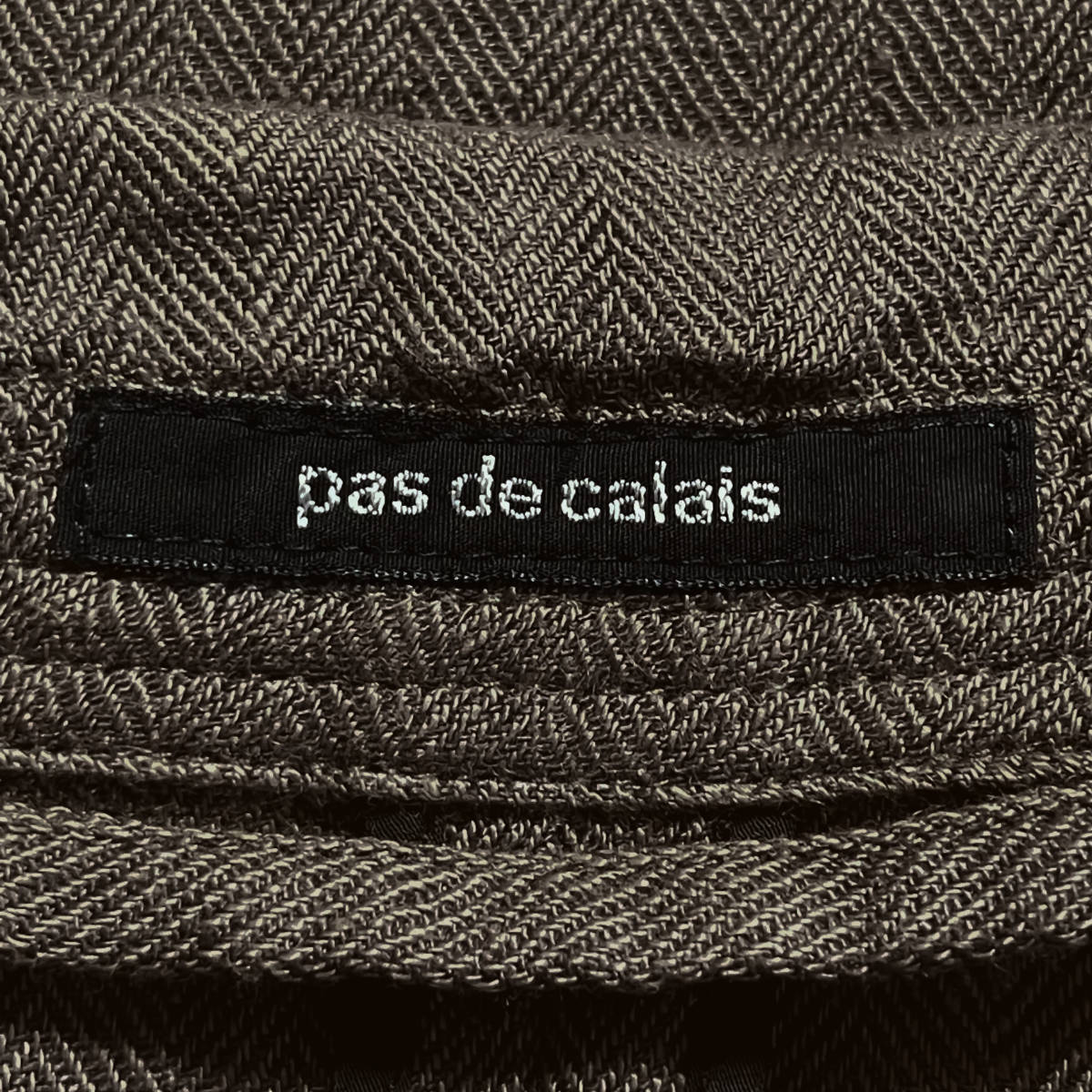 pas de calais パドカレ ☆ リネンコート ジャケット ヘリンボーン 麻