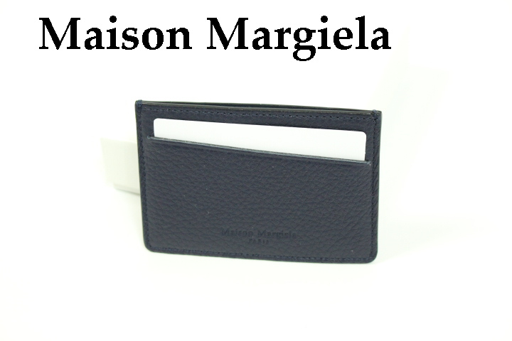 メゾン マルジェラ 11　4ステッチ カードケース　カードホルダー　ネイビー ディアスキン　2020AW　Maison Margiela