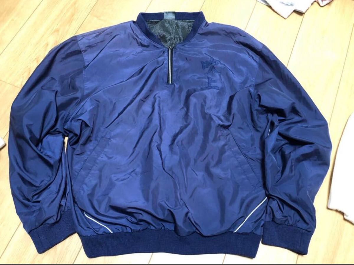 DESCENTE ナイロンジャケット デサント ネイビー ウィンドブレーカー 