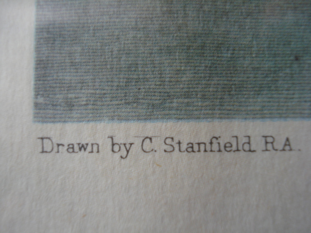  woodcut Drawn by C.Stanfield /Engraved by J.T.Willmore/ Clarke son* Stan field 