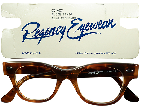 普遍的OLD US CLASSIC 1960s-70sデッド USA製 Regency Eyewear( TART
