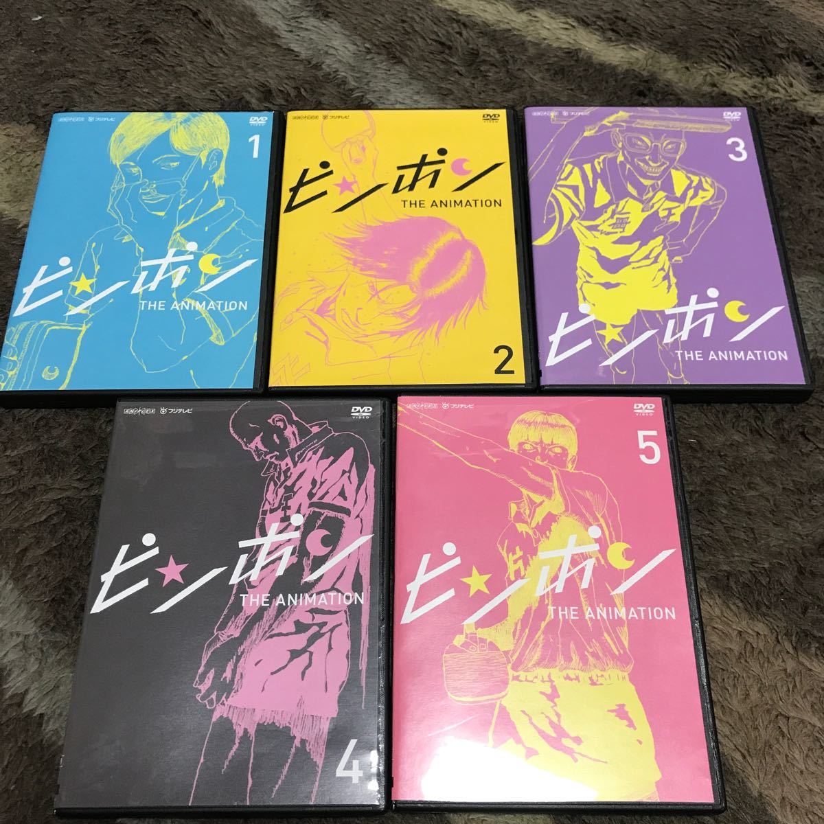 Paypayフリマ アニメdvd ピンポン 全5巻レンタル落ち Paypayフリマ アニメdvd ピンポン 全5巻レンタル落ち