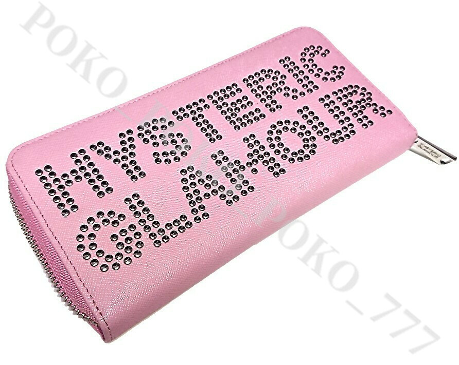  prompt decision free shipping limitation color regular price 37,400 jpy Hysteric Glamour studs round Zip original leather long wallet 