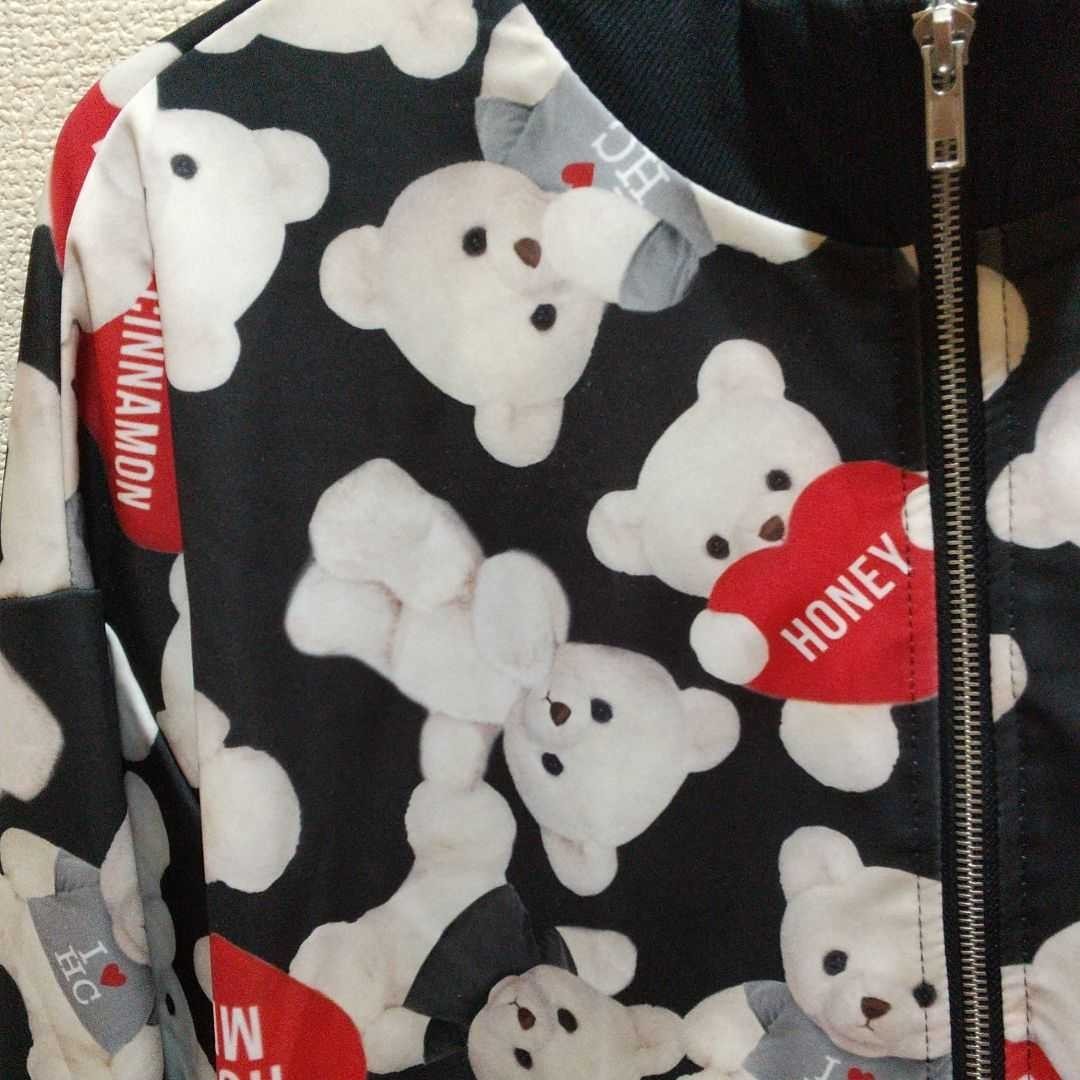Honey Cinnamon ハニーシナモン 総柄 ジャージ くま パーカー Honey Cinnamon ハニーシナモン 総柄 ジャージ くま パーカー