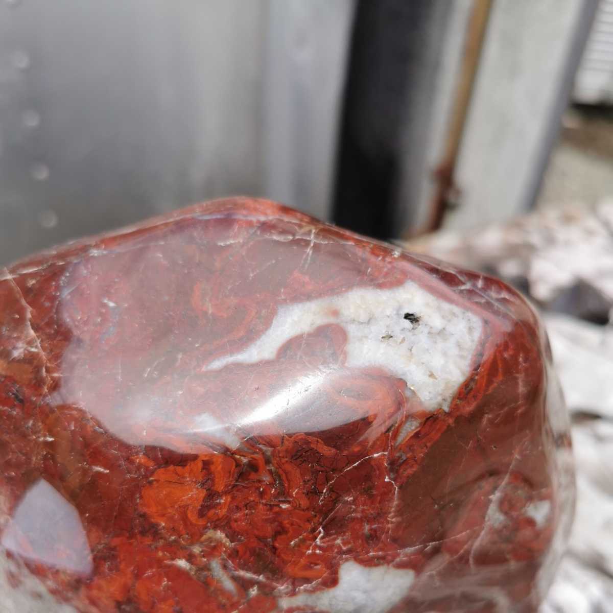 紅加茂石5.9キロ 鑑賞石石盆石水石灯籠庭坪庭盆栽ガーデニング置物