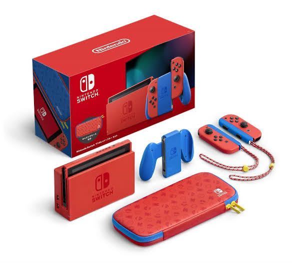 Nintendo Switch 本体 マリオレッド × ブルー セット 任天堂 スイッチ セブンネット 限定 バッグ ３Ｄワールド フューリーワールド 新品