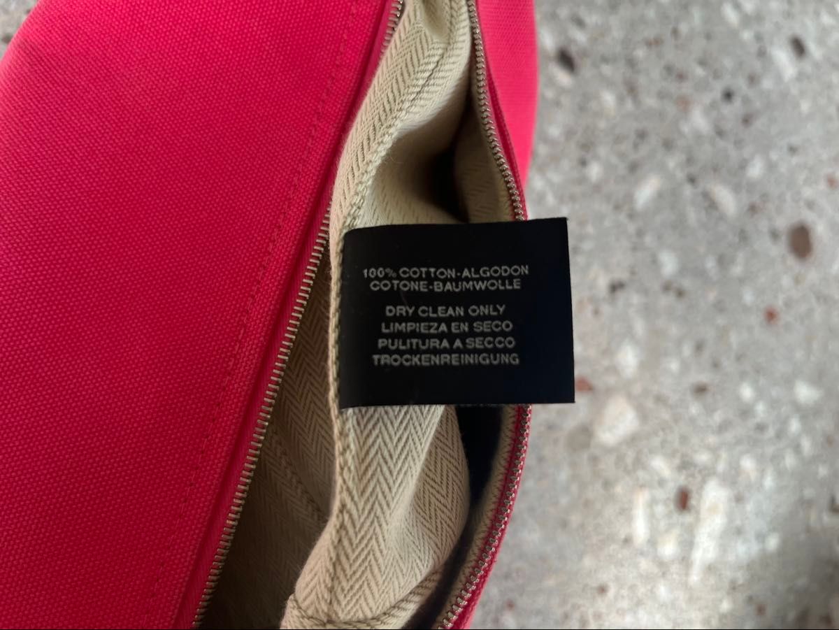 HERMES エルメス ブリッドアブラックGM ハイビスカス バス用ポーチ 