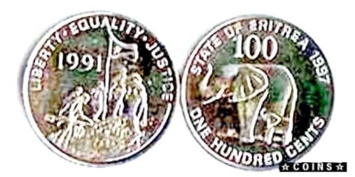 激安商品 シルバー #3693 Uncirc Cents 100 Eritrea (30) Thirty アンティークコイン ゴールド その他