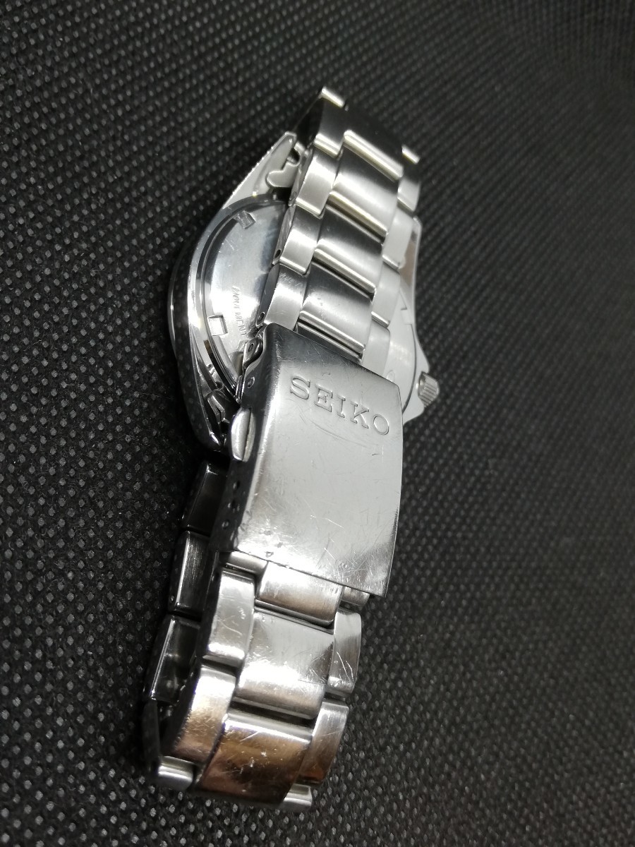 電池新品】SEIKO セイコースピリット デイデイト ネイビー 7N43 電池新品】SEIKO セイコースピリット デイデイト ネイビー 7N43
