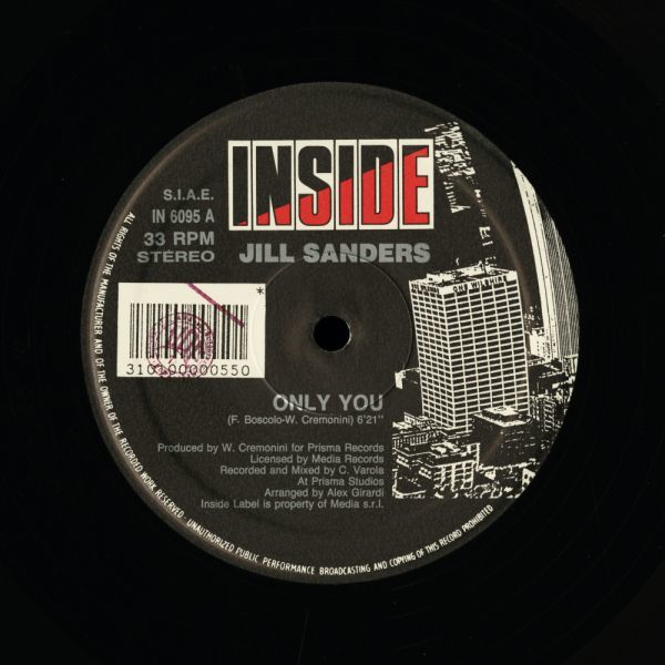 試聴 Jill Sanders - Only You [12inch] Inside ITA 1990 Disco/Boogie_画像2