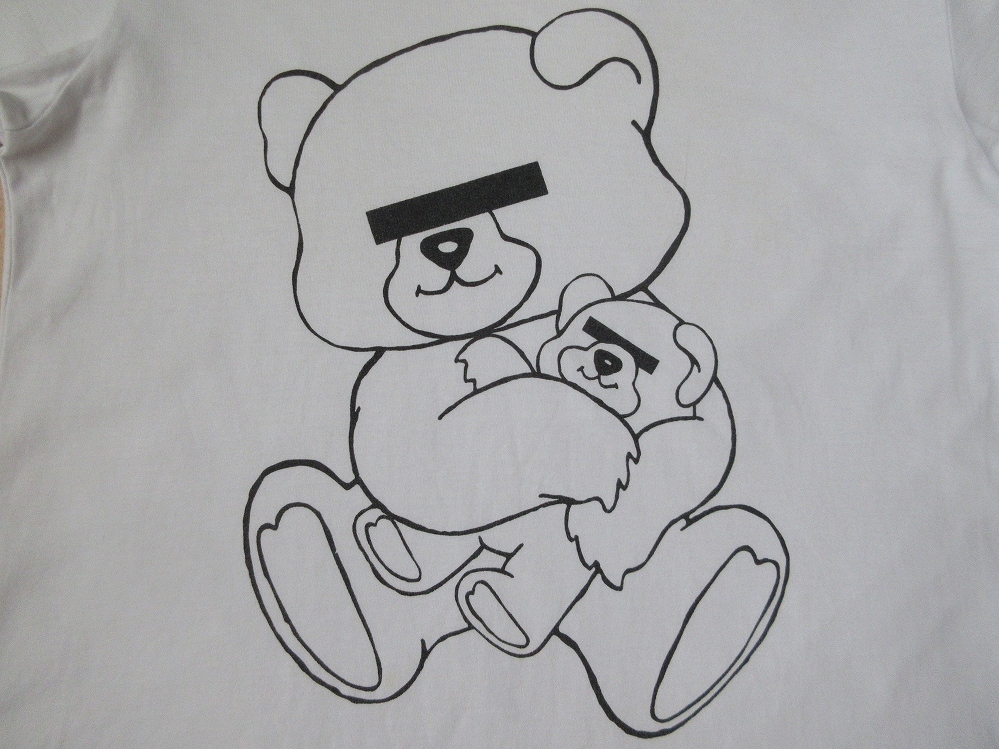 UNDERCOVER 目隠しベア Tシャツ S ホワイト 白 アンダーカバー 親子 クマ くま Bear ベアー 半袖 カットソー JONIO 高橋盾 Jun Takahashi_UNDERCOVER　目隠しベア・Tシャツ