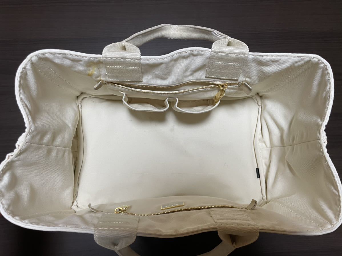 表面綺麗】 PRADA プラダ カナパ 白デニム 大サイズ バッグ 表面綺麗】 PRADA プラダ カナパ 白デニム 大サイズ バッグ