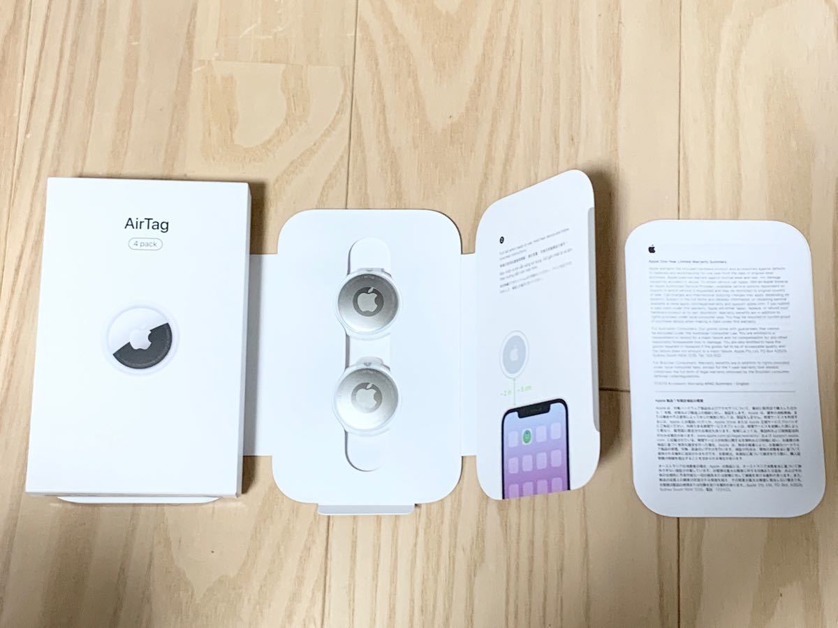 【未使用】Apple AirTag 2個セット 化粧箱等付