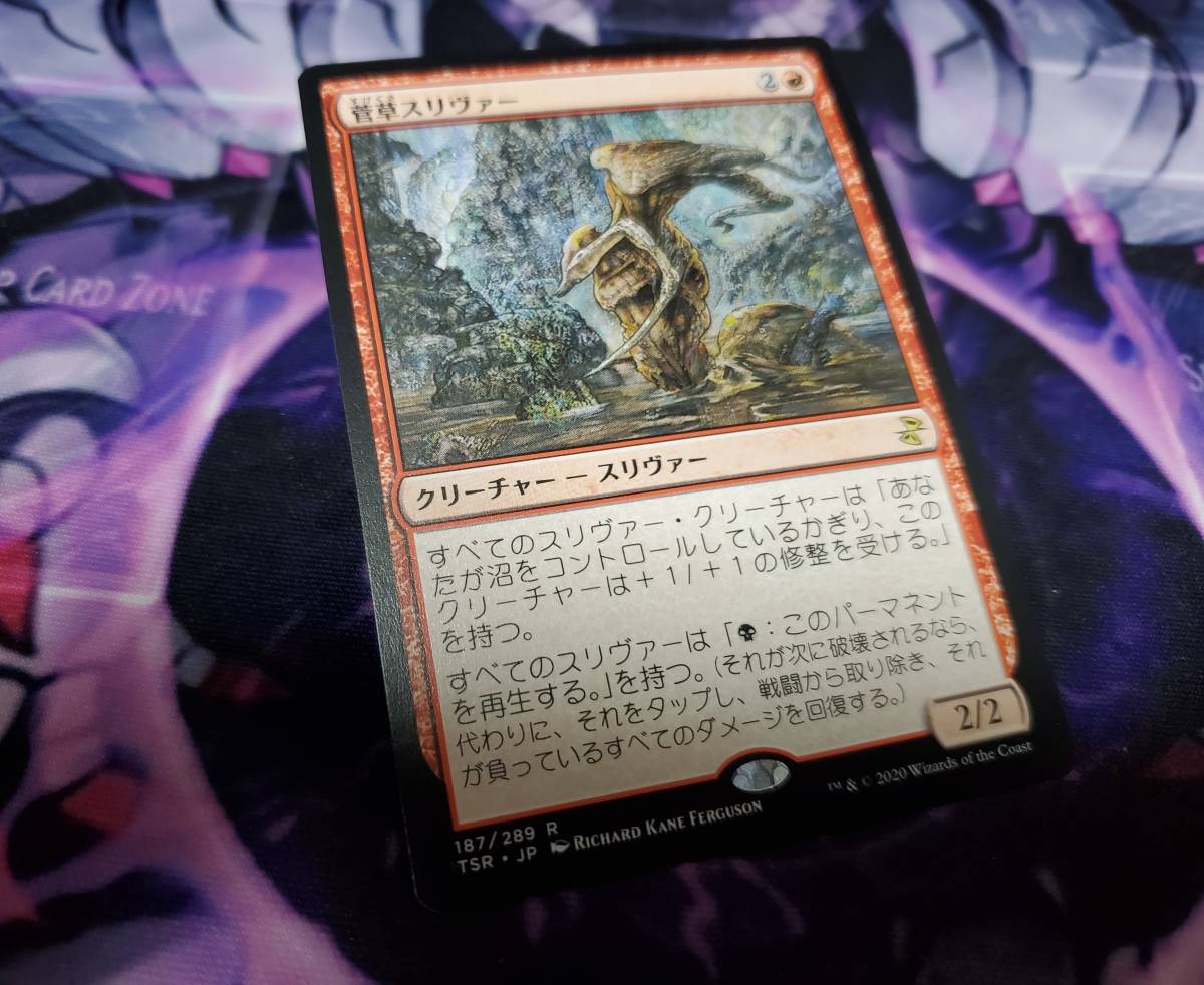 Magic: The Gathering MTG 日本語 時のらせんリマスター TSR 《菅草スリヴァー/Sedge Sliver》 赤 Rの画像1