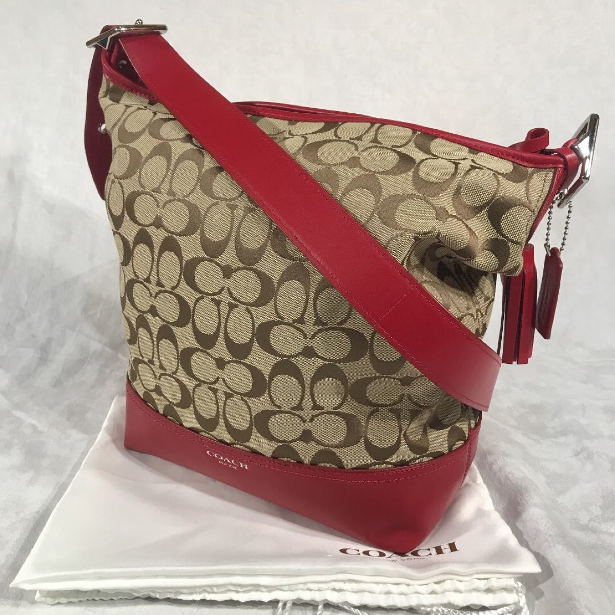 美品 コーチ シグネチャーショルダーバッグ F21551 COACH