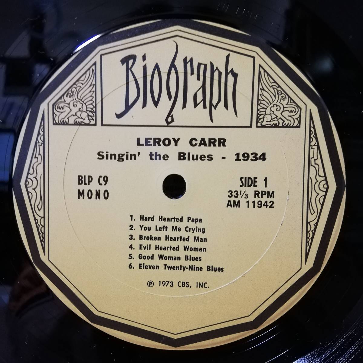 【LP】LEROY CARR - SINGIN' THE BLUES - 1937 - *1_画像3