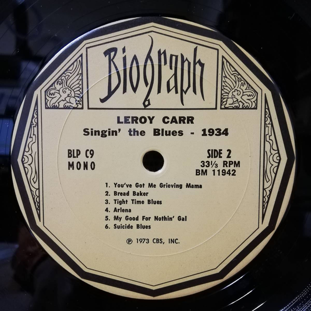 【LP】LEROY CARR - SINGIN' THE BLUES - 1937 - *1_画像4