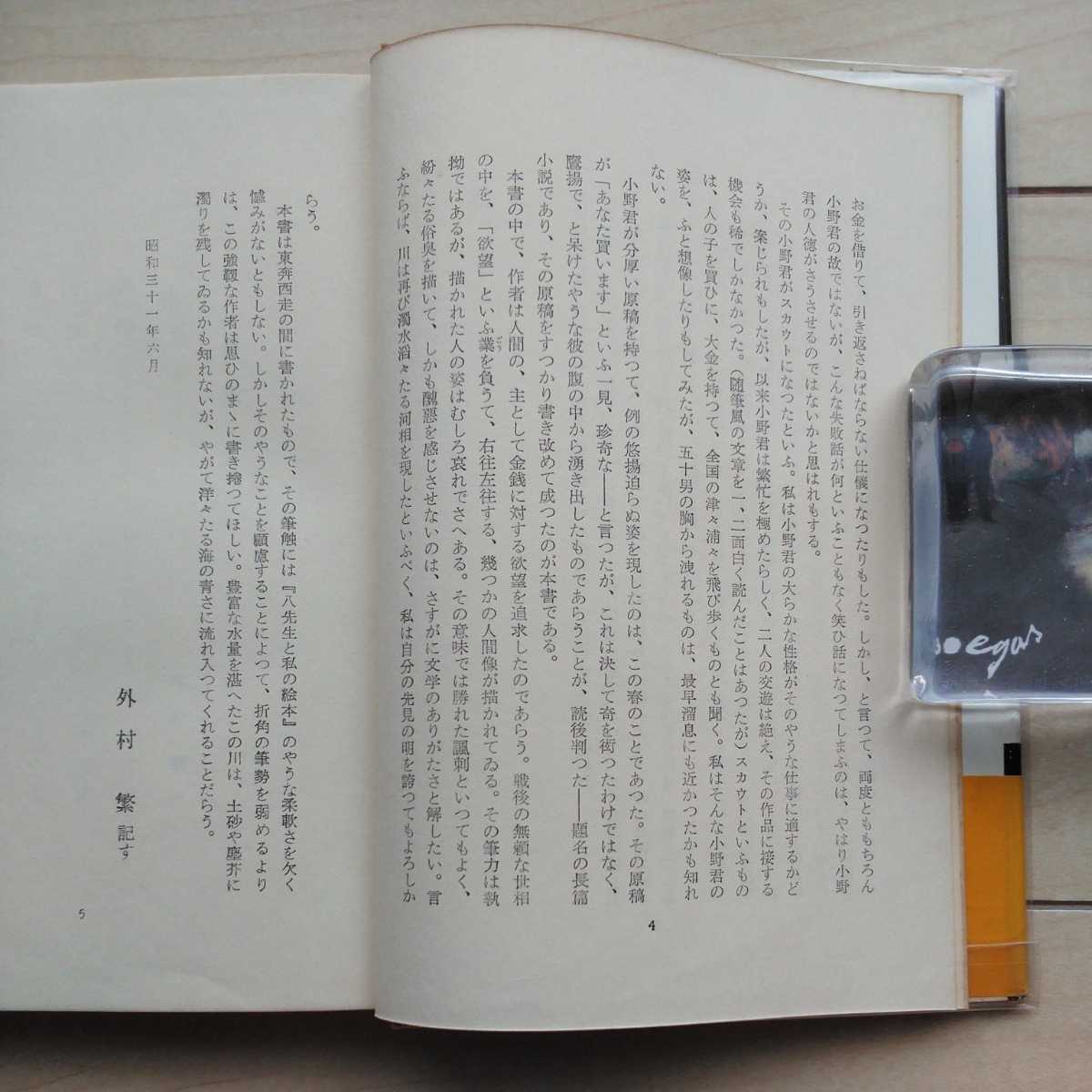 ■『あなた買います』小野稔著。序文・外村繁。装幀・藤岡光一。昭和31年初版カバー帯。三笠書房刊。◎野球界の絡繰りを痛烈に諷刺する。_画像4