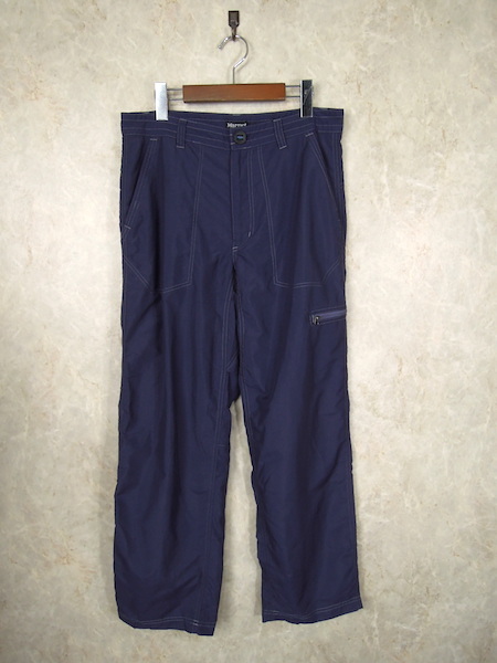 Marmot Tahoe Pant* men's M size / purple navy / navy blue / thin / Marmot / Tahoe pants / trekking / Wind / outdoor /MJP-S7033