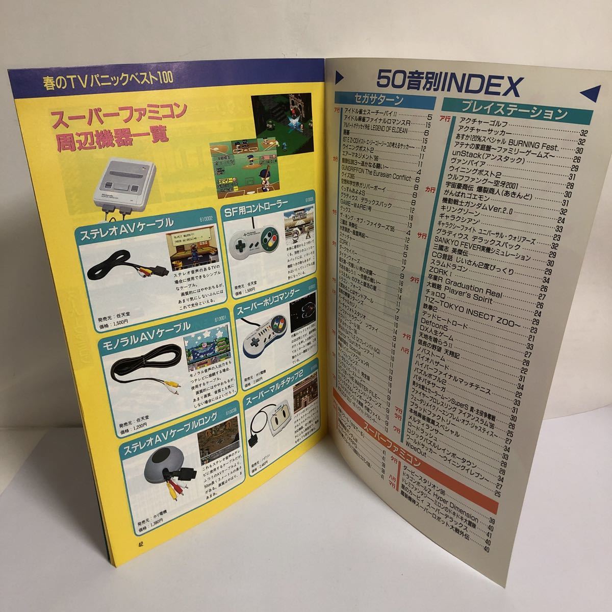 ☆ TVパニック ゲームソフトカタログベスト100　1996年　TVパニックプレス 1996年3月号