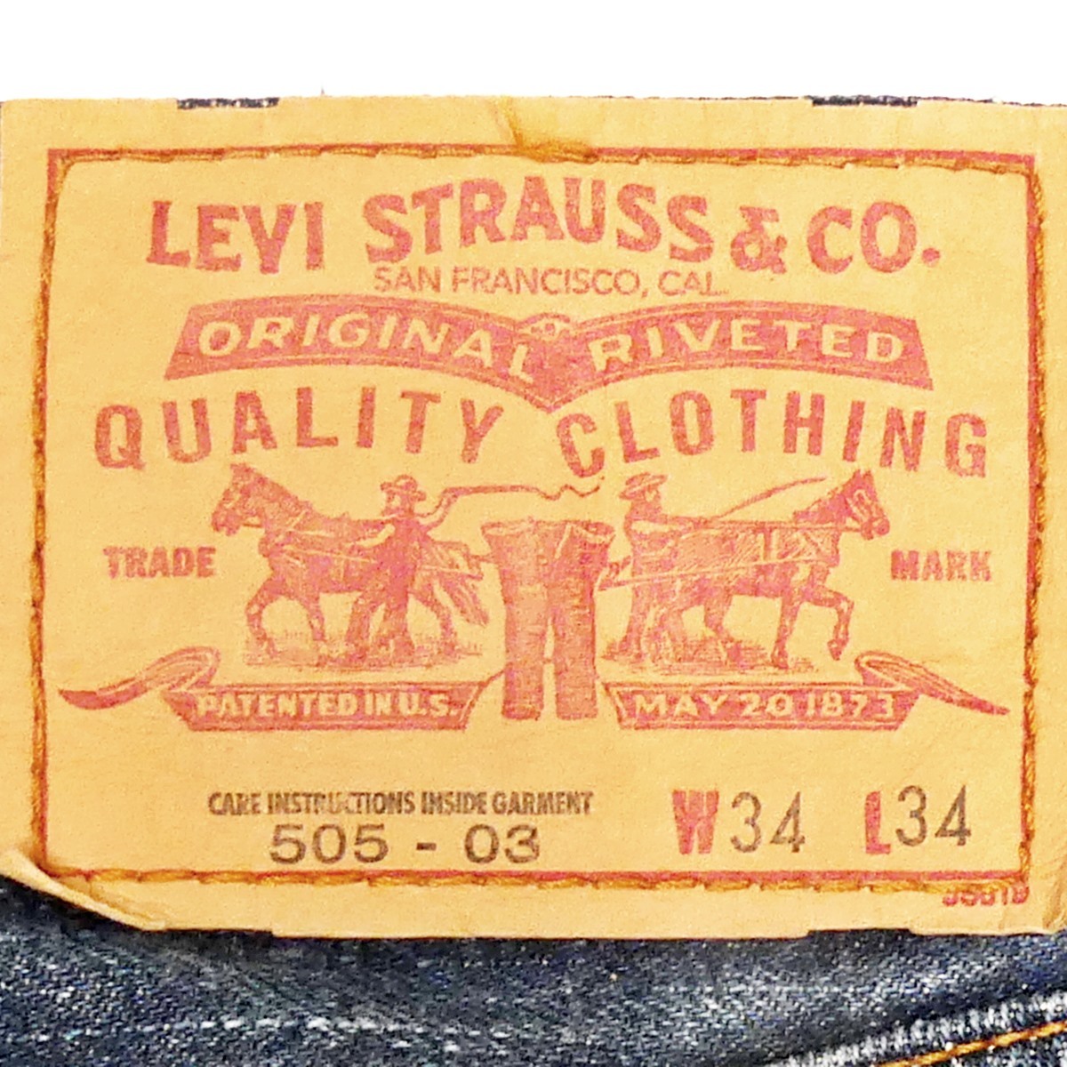 即決★リーバイス505★W34 スリムストレート ジーンズ Levis メンズ スリム スキニー デニム パンツ ジップアップ ボトムス ローライズ_画像7