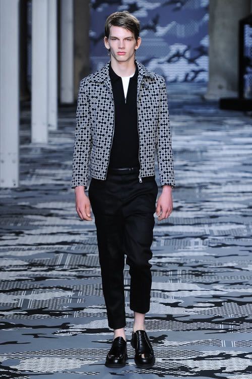 超 美品 希少 Neil Barrett 16SS サイドライン カモフラ ジョガー スラックス パンツ 48 ニールバレット 迷彩 ジャガード 裾リブ 激レア 幻_画像1