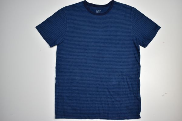 ☆US古着 J.CREW ジェイクルー Jクルー Tシャツ ボーダー ネイビーブルー【M】コットン　　　　　◆2996◆_画像5