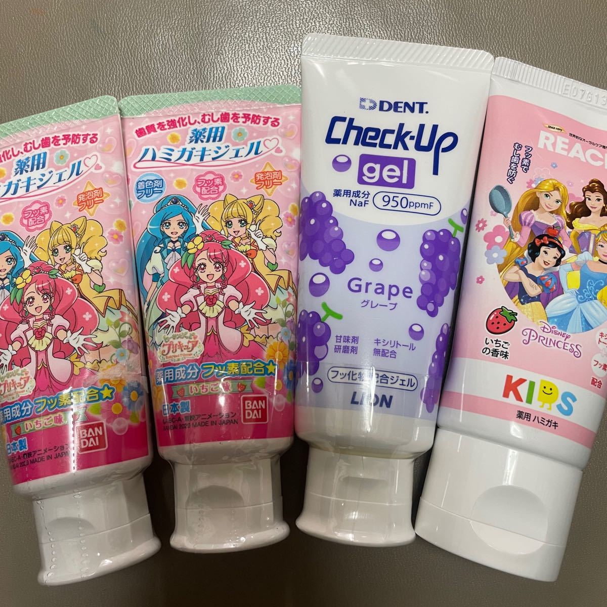 Paypayフリマ 未使用 子供用 歯磨き粉 プリキュア チェックアップジェル