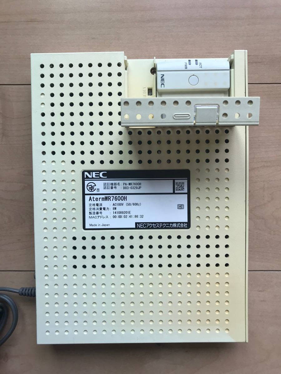 NEC 無線LAN Aterm WR7600H ワイヤレスセット（TE）