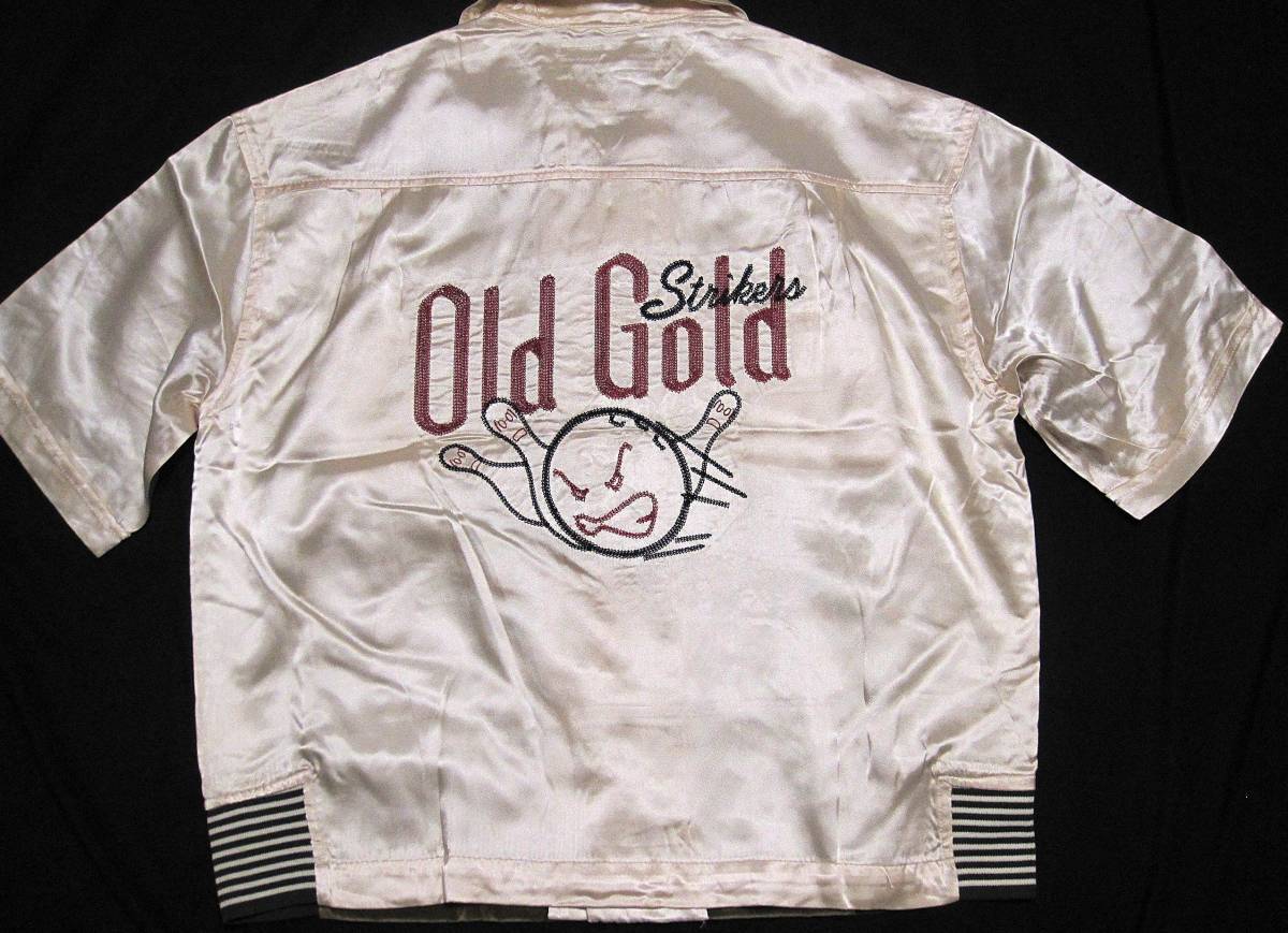90's Old Gold サテンクロス ボーリングシャツ Made in U S A 90's Old Gold サテンクロス ボーリングシャツ Made in U S A