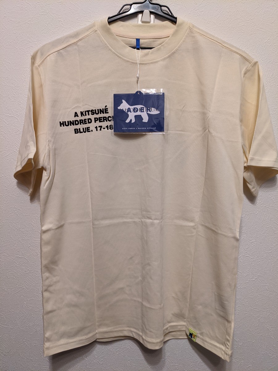 メゾンキツネ MAISONKITSUNE アダーエラー AderError コラボ ロゴ Tシャツ メゾンキツネ MAISONKITSUNE アダーエラー AderError コラボ ロゴ Tシャツ