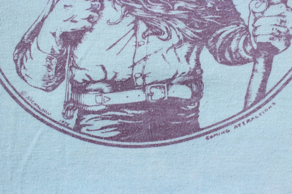 レア1970s ヴィンテージ COMING ATTRACTIONS ヒッピー Tシャツ ジョンミューア USAヨセミテ 山 バックパッカー アウトドア ロッジ アメリカ_画像5
