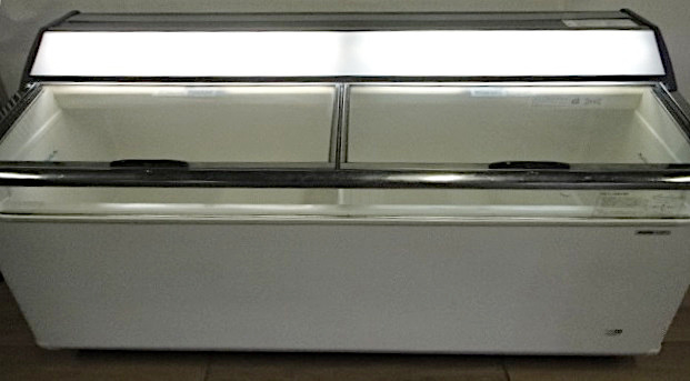  прямой самовывоз ограничение Sanyo мороженое кейс SCR-1813DNA трехфазный 200V+ одна фаза 100V 2009 год / рефрижератор витрина 