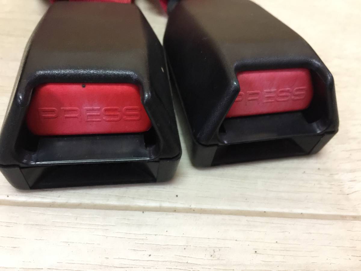  Rover Mini XN12A rare red re doria seat belt left right set catch buckle Rover MINI Heisei era 7 year 